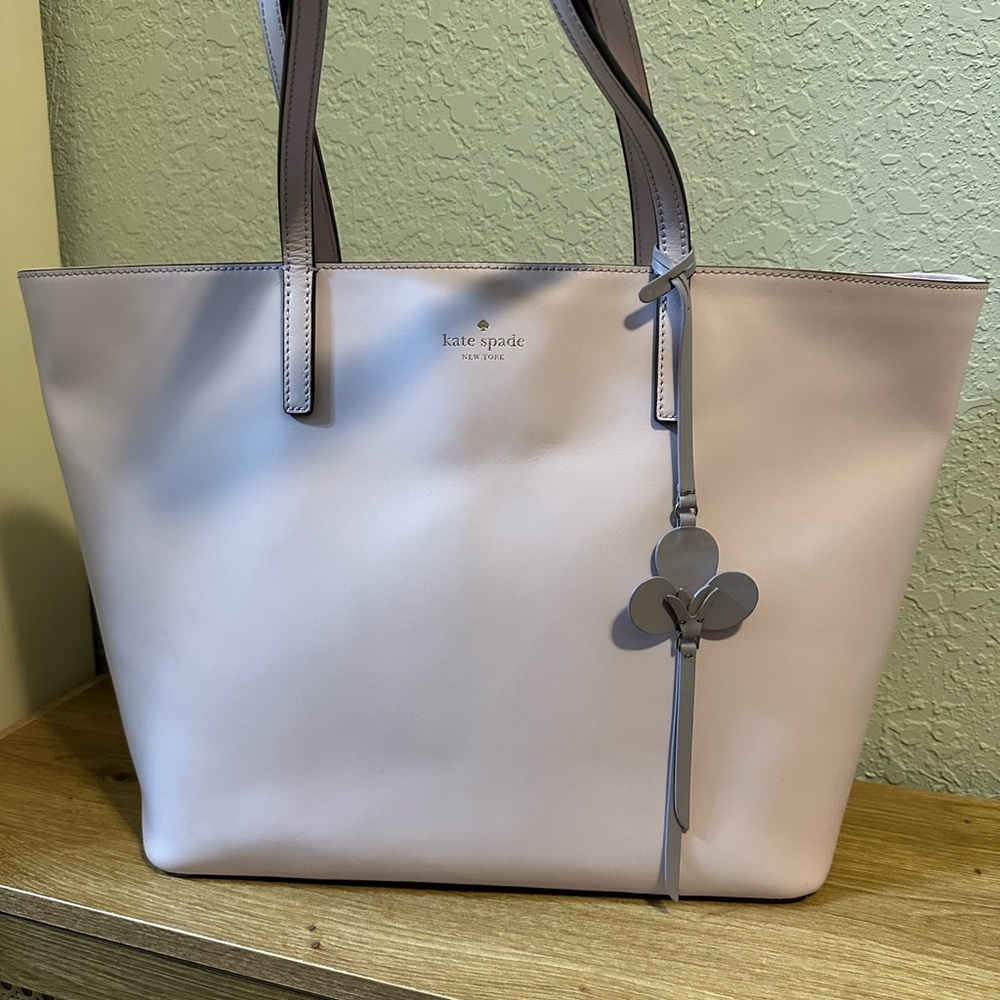 Kate Spade Purple Tote Bag with Sturdy Handles